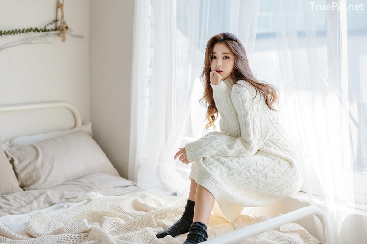 Korean Fashion Model - Kim Jung Yeon - Winter Sweater Collection - TruePic.net - Picture 1