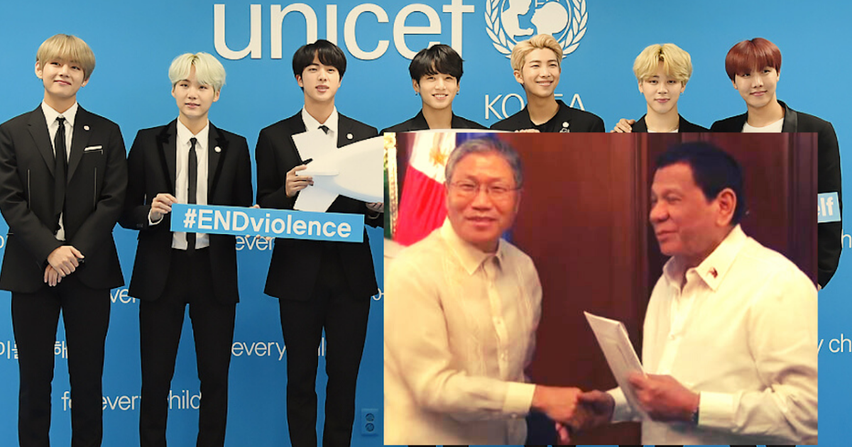 Philippine President Received a BTS Album as a Gift from Korean