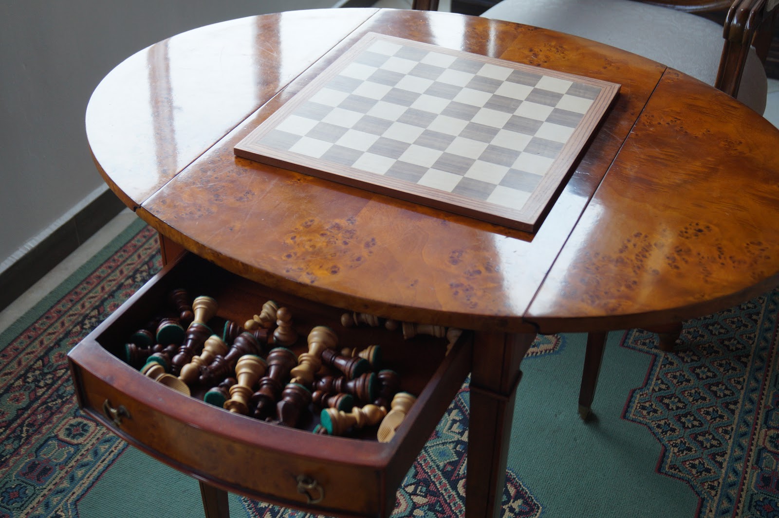 Colección de papá: PEMBROKE DROPSIDE TABLE BURL
