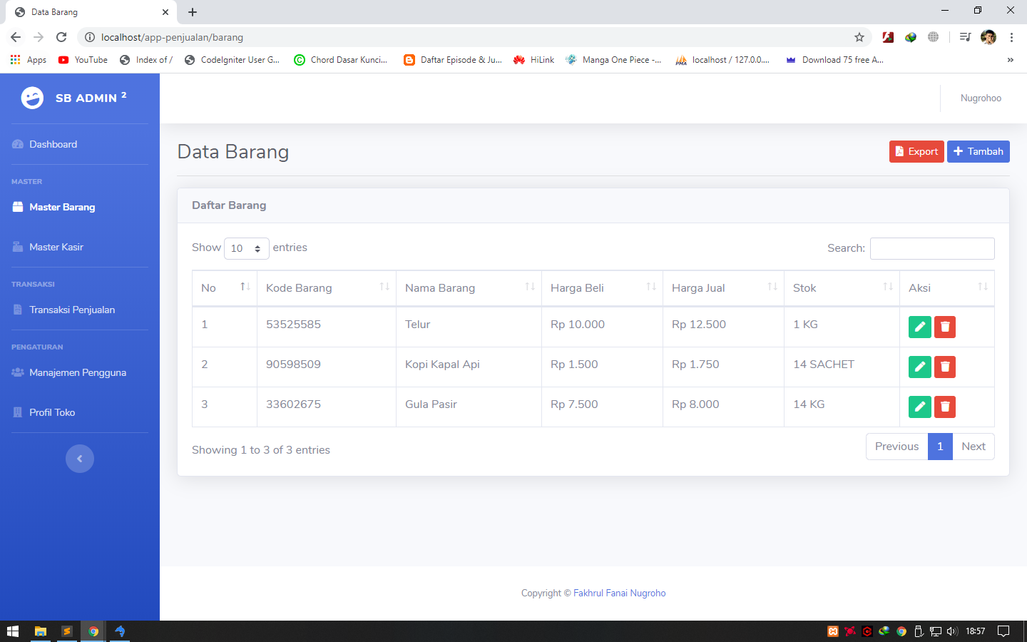 Download Source Code Aplikasi kasir penjualan berbasis web