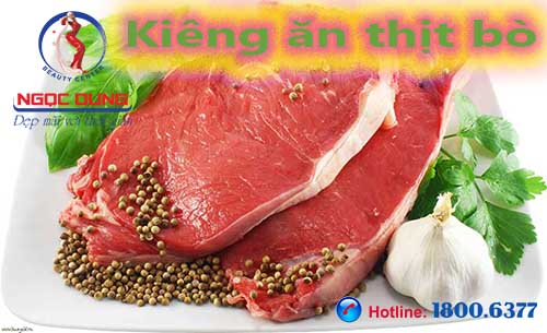 Phun môi kiêng ăn thịt bò Phun môi kiêng ăn thịt bò