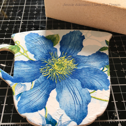 Tea Cup Coasters and Napkin Box for Eileen Hull Designs