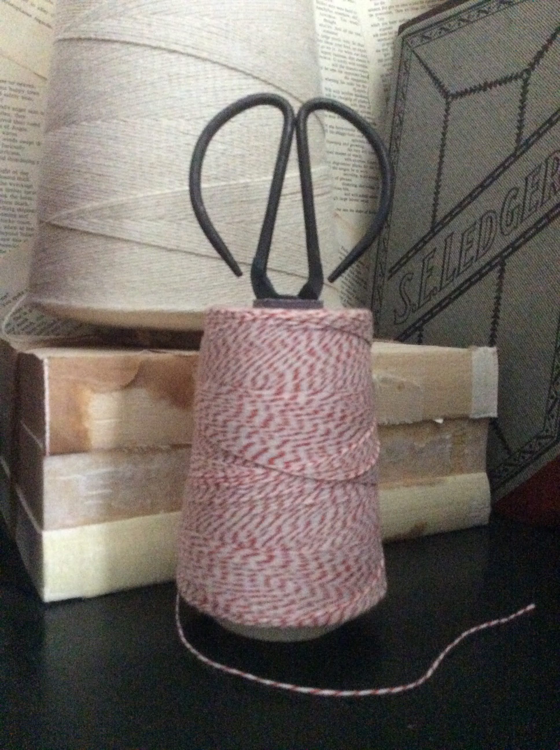 Fresh Vintage by Lisa S Make your own Twine and Scissor Holder