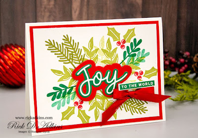 Super easy and quick Christmas Card using the Peace & Joy Bundle from Stampin' Up! Click here to learn more