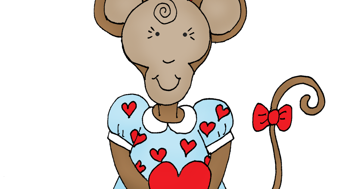 valentine monkey coloring pages - photo #26