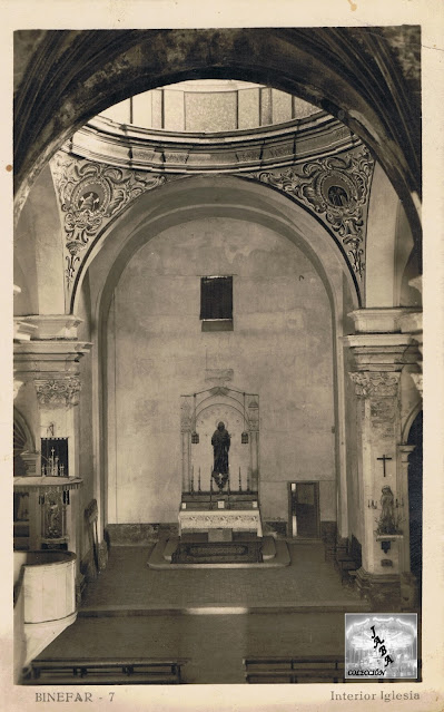 Altar de la Iglesia de San Pedro de Binéfar sobre 1940
