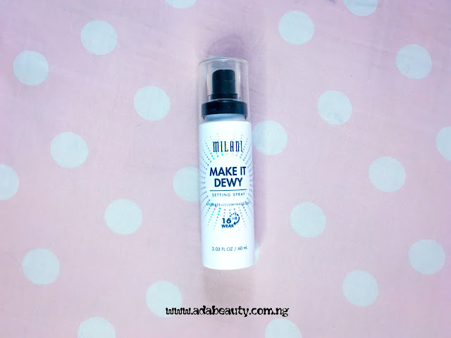 Review milani make it dewy setting spray before foundation