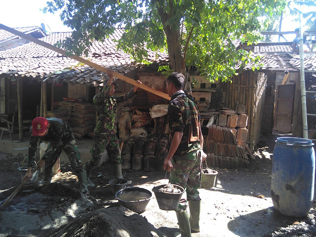 Betapa gembira hati Romlah, kini rumahnya direhap oleh Satgas TMMD Kodim Klaten
