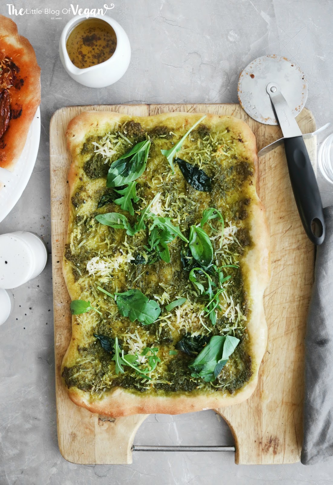The best pesto pizza Ft Sacla The Little Blog Of Vegan