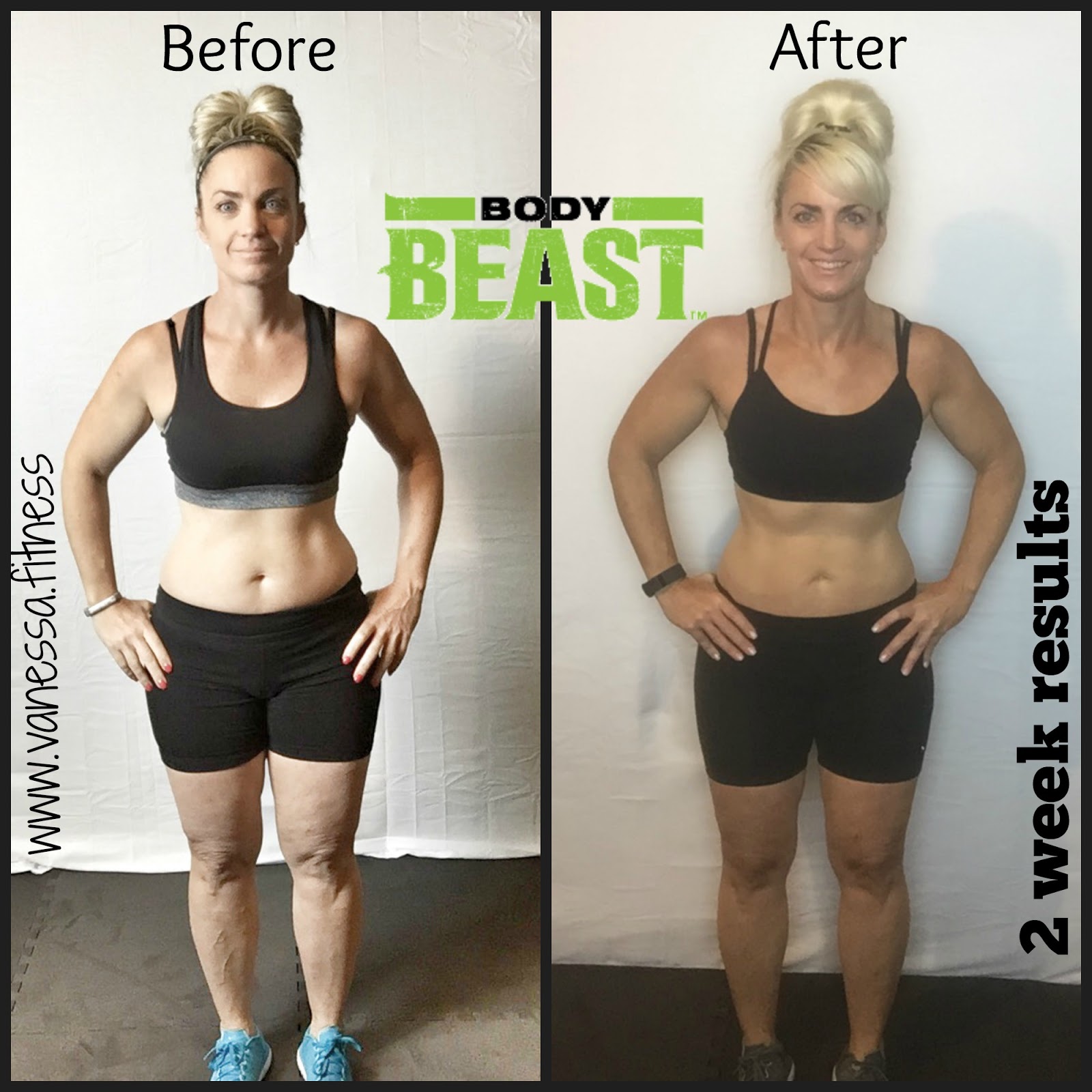 Transformation Tuesday 2 Weeks Into Body Beast Vanessa.Fit