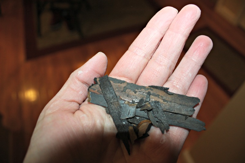 The veneer was crumbling off in pieces and required extensive repairs. The veneer was crumbling off in pieces and required extensive repairs.