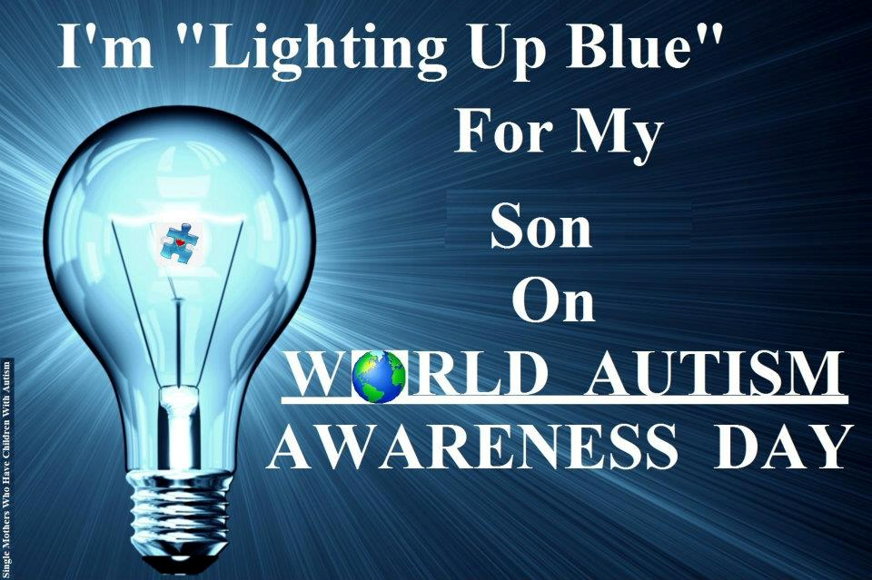 Brycen The Joys and Challenges Autism AwarenessLight It Up BlueNo