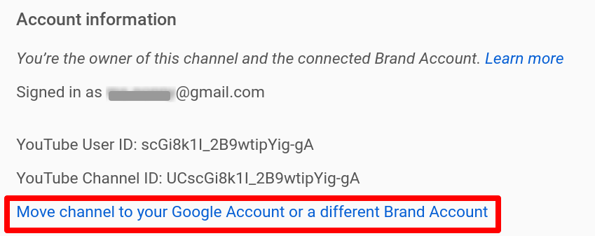 Transfer your  channel to a different Google+ Profile or Page
