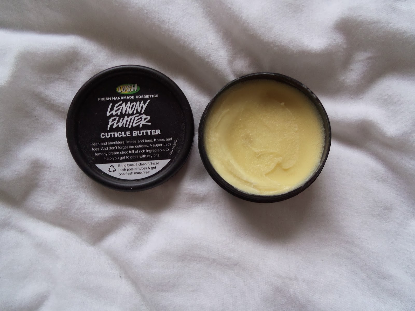 Lush Lemony Flutter Cuticle Butter Buttons and Bows X