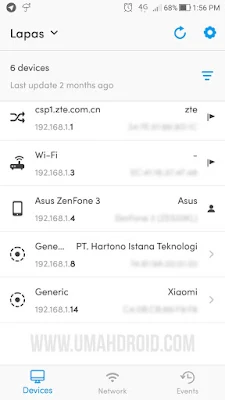 Tampilan Fing Terbaru Ketika Digunakan Scan WiFi