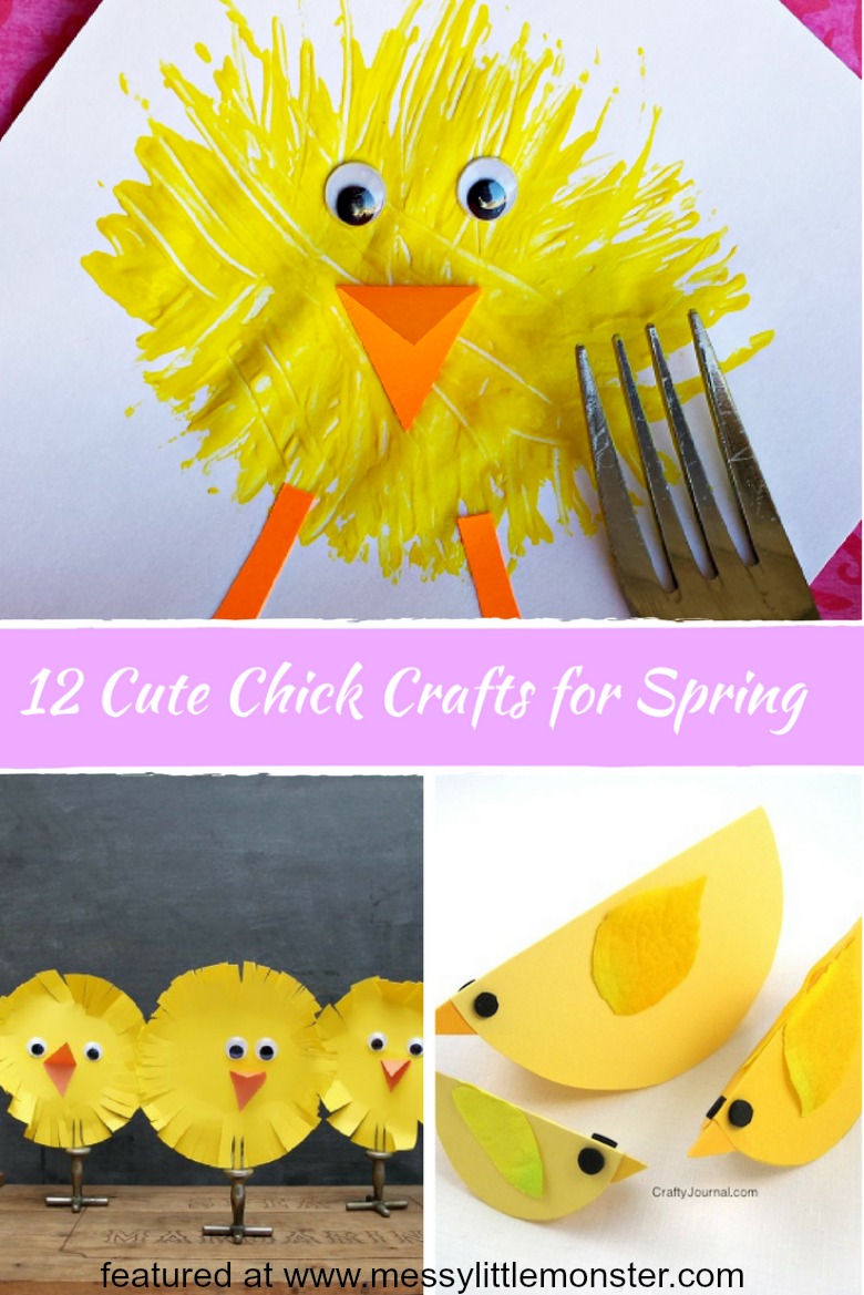 Cute Chick Crafts for Spring - Messy Little Monster