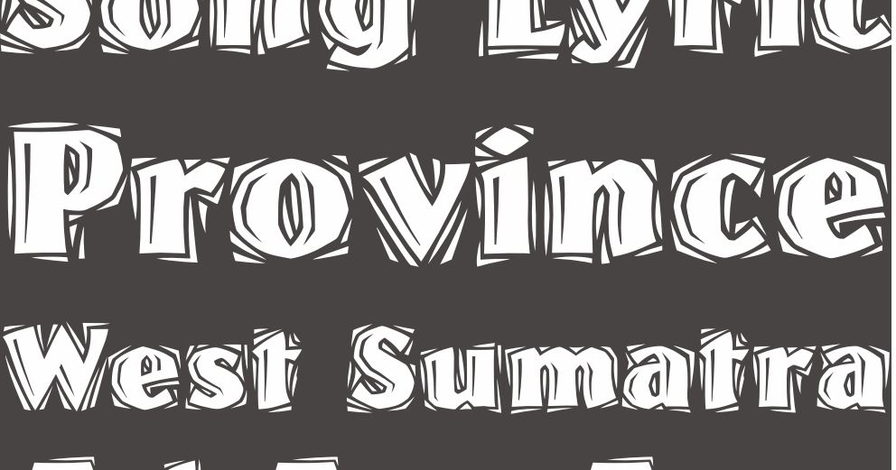 Lirik Lagu Tak Tong Tong (Sumatra Barat) \ Song Lyric Tak Tong-Tong