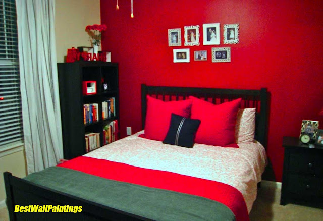 Red Bedroom Wall Ideas For Teenage Girl