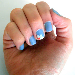 nail simple cute nails daisy designs easy short pretty arts really