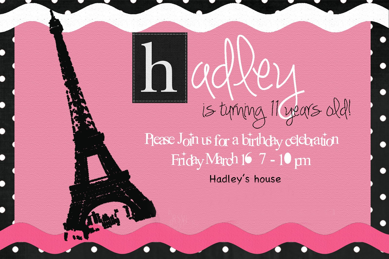 The Seal Bark: Ooh la la . . . Paris birthday party!