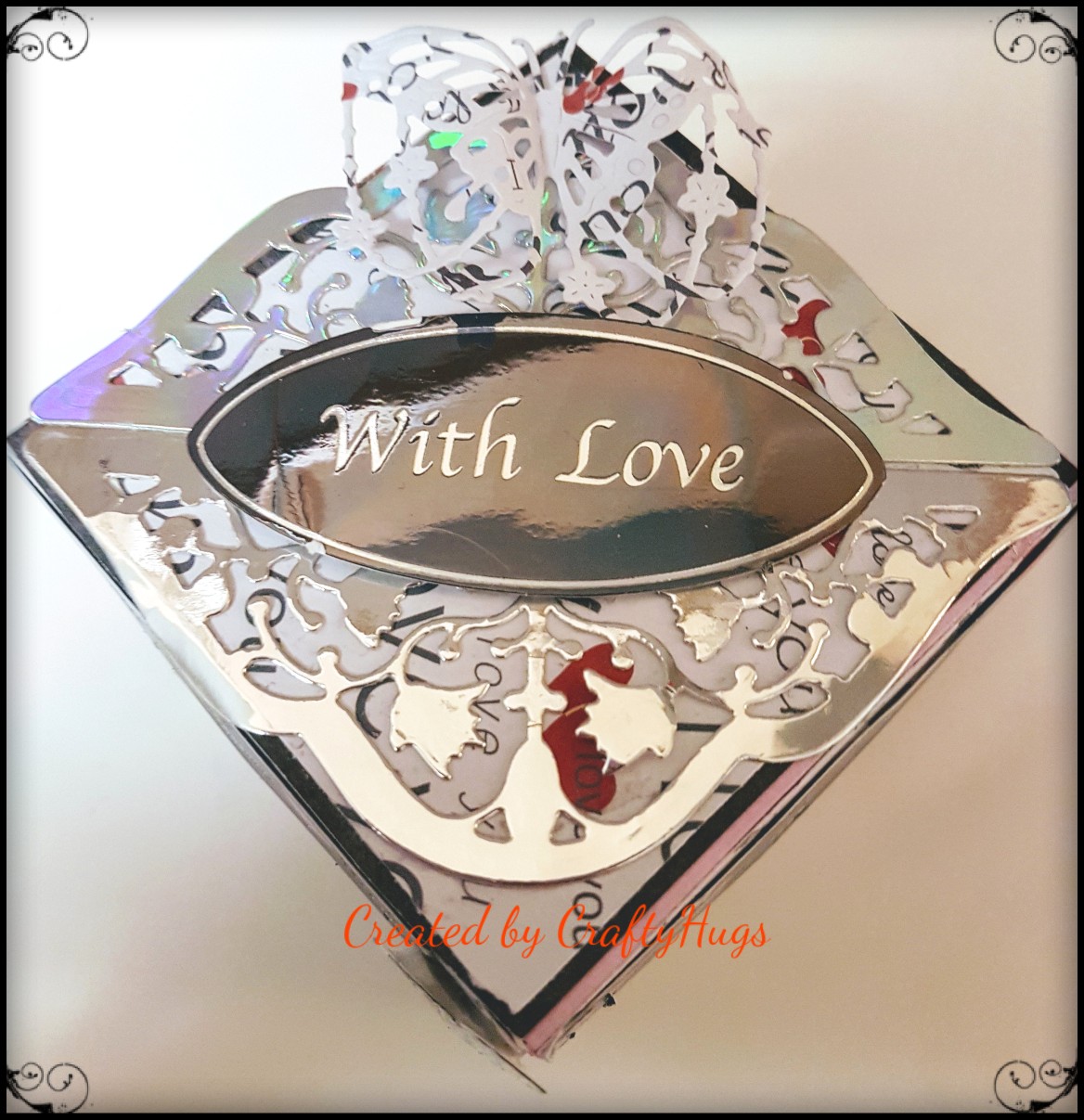 CraftyHugs: Black and white exploding box