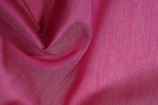 Rasberry Wine Cotton Silk Fabric