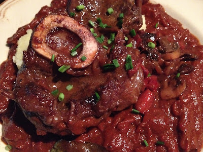 Ossobuco de ternera con setas y salsa de pimientos rojos dulces - Receta Ossobuco - el gastrónomo - el troblogdita - ÁlvaroGP - Álvaro García