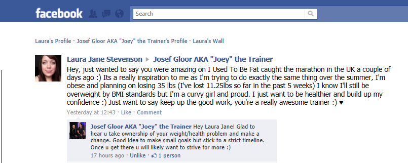 Trainer Joey From I Used To Be Fat