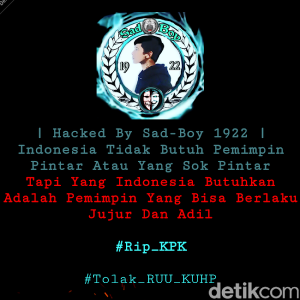 Situs DPRD Sulsel Menjadi Sasaran Peretasan : RIP KPK Situs DPRD Sulsel Menjadi Sasaran Peretasan : RIP KPK