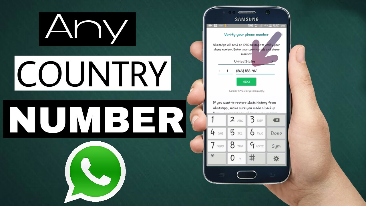 Install WhatsApp with Virtual Phone Number.