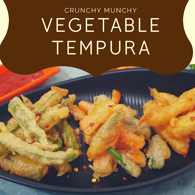 Sweet Spicy Tasty Vegetable Tempura Japanese fritters