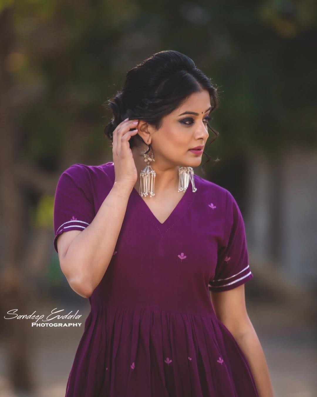 Actress Priyamani Glam Stills From Bhama Kalapam Movie Interview