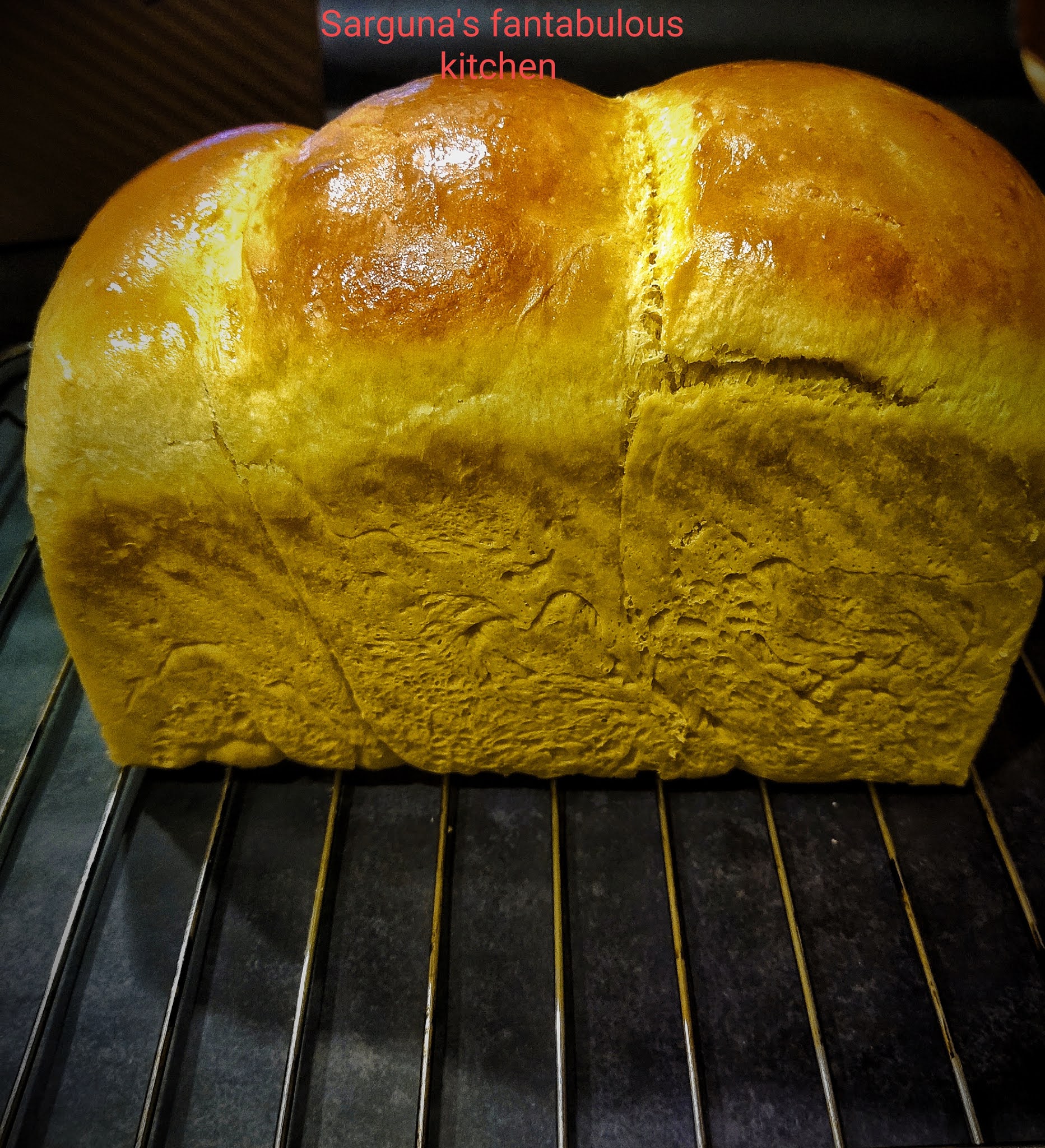 sarguna's fantabulous kitchen Sweet Potato Brioche Loaf