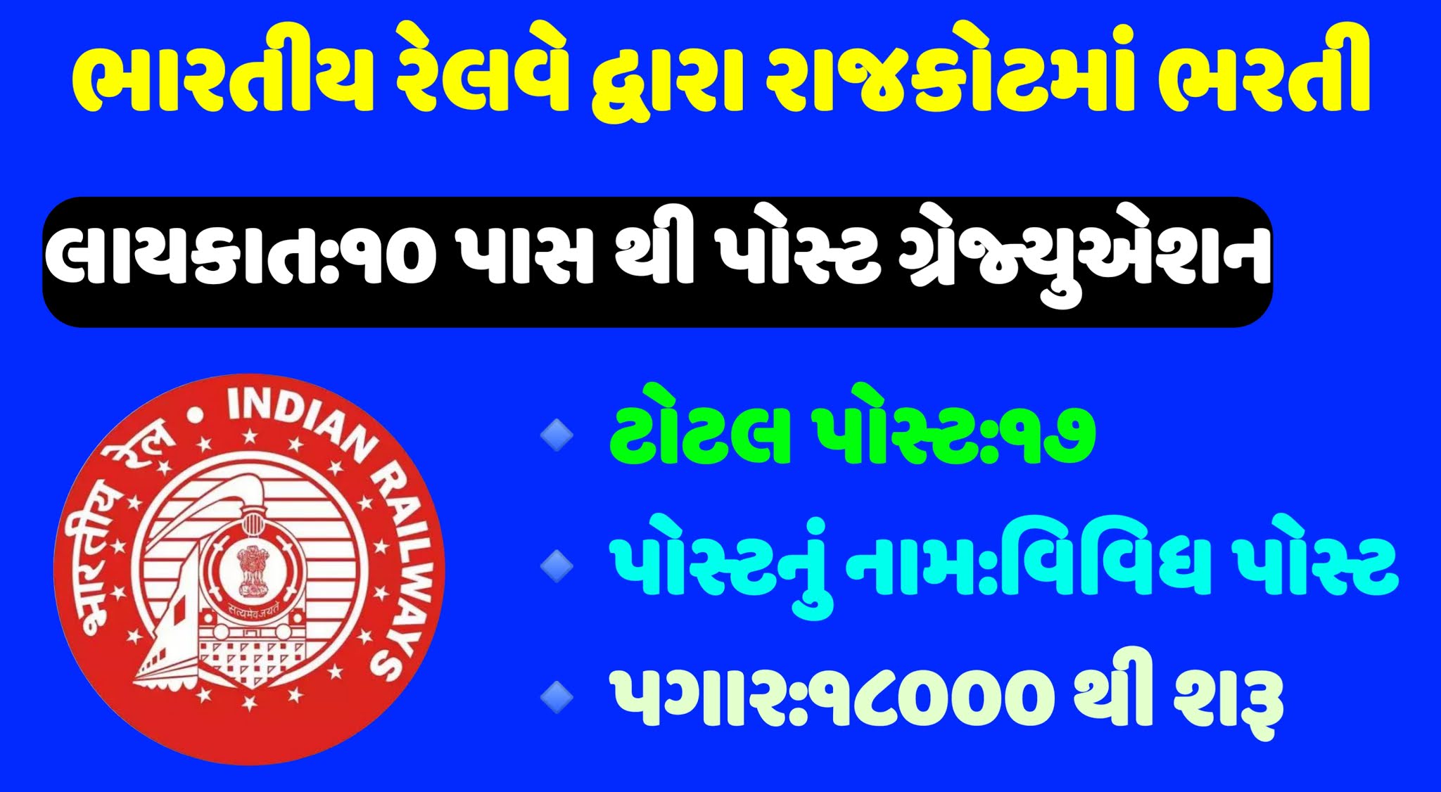 Western railway recruitment 2021,WR recruitment 2021, Western railway medical officer recruitment 2021, Western railway jobs 2021