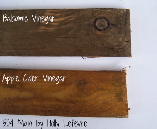 504 Main by Holly Lefevre How to Stain Wood with Balsamic Vinegar