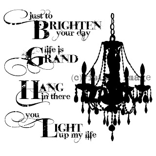 Visible Image stamps chandelier stamp sentiment stamps