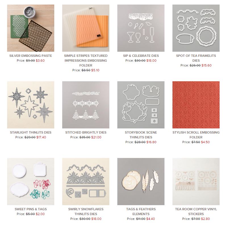 Personally Yours Stampin' Up! Clearance Rack Updated!
