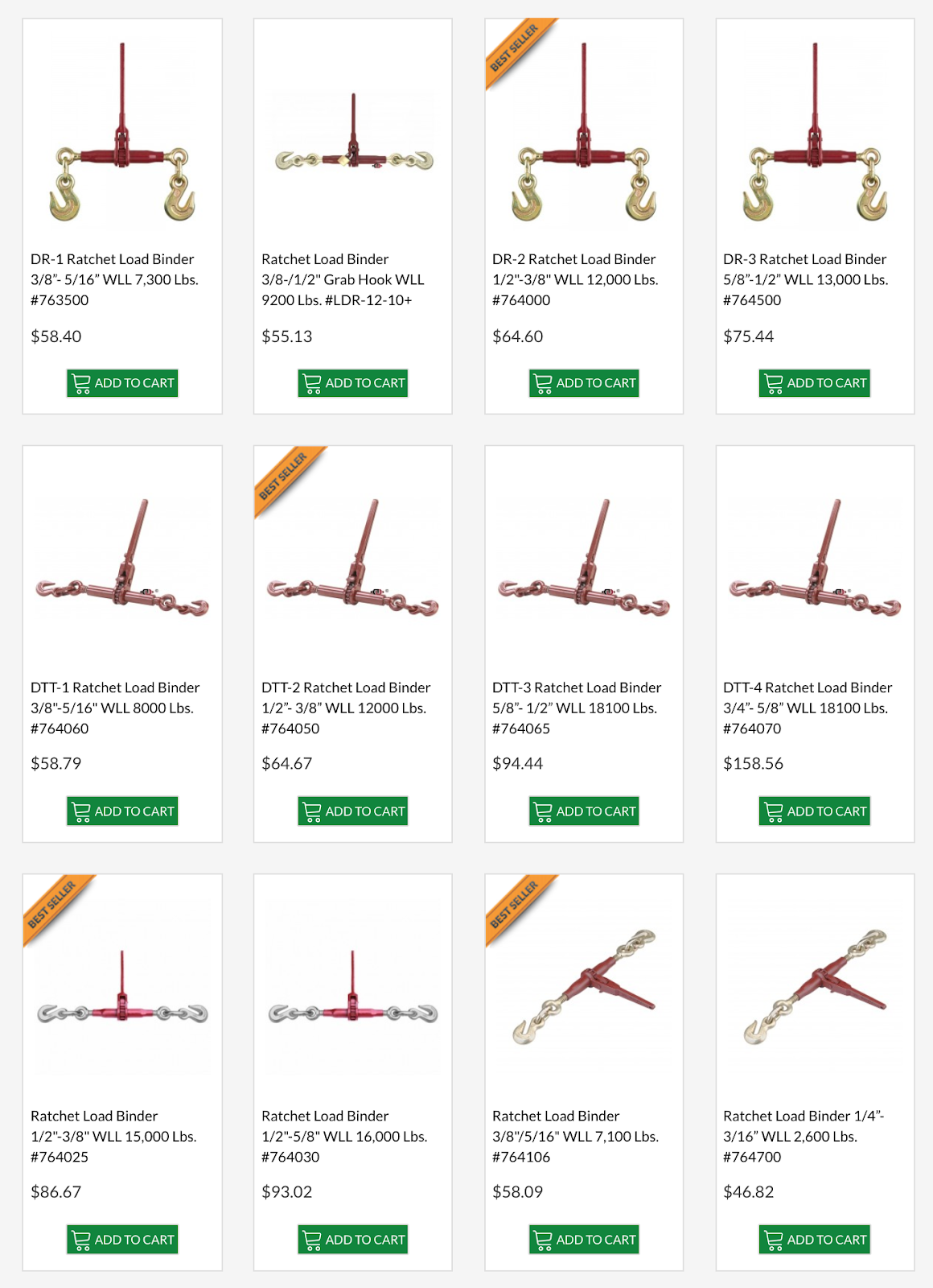 Full Line of Durabilt Load Binders Added to Murphy’s Online Store