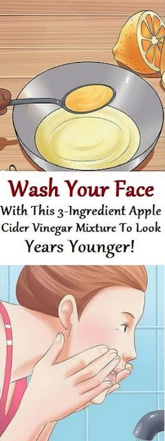 WASH YOUR FACE WITH THIS 3-INGREDIENT APPLE CIDER VINEGAR MIXTURE TO LOOK YEARS YOUNGER!