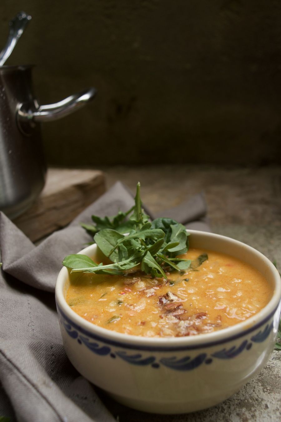 Dhal vegano de lentejas rojas Sopa dhal de lentejas rojas