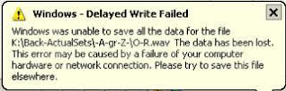 Windows was unable to save all the data for the file C:\***. The data has been lost. This error may be caused by failure of your computer hardware or network connection. Please try to save this file elsewhere.