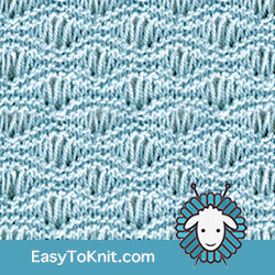 Textured Knitting 4: Seafoam stitch | Easy to knit #knittingstitches #knittingpattern