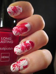 blood nail splatter