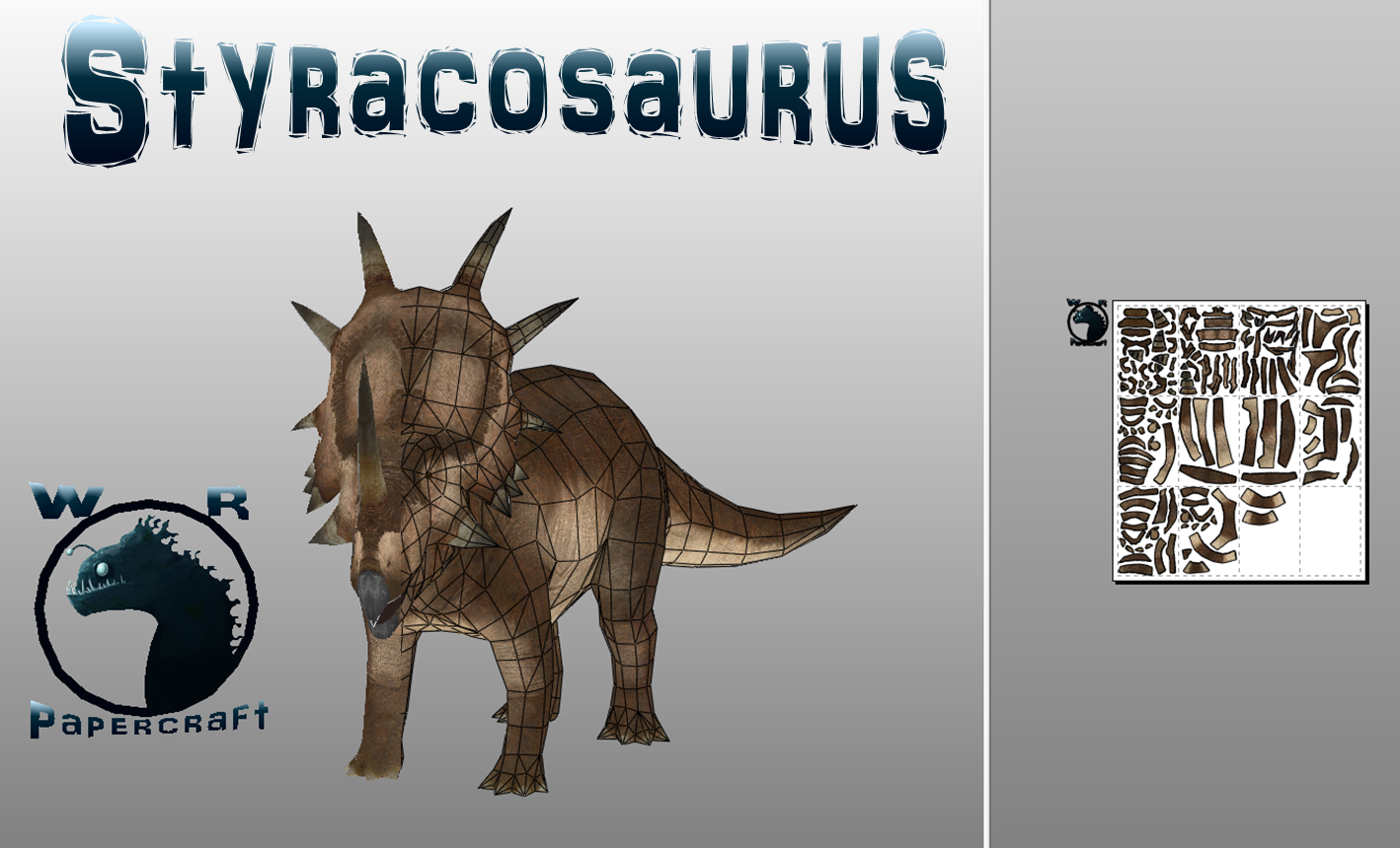 Styracosaurus Papercraft W.R.Papercrafts