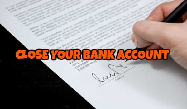 How to close federal bank account 