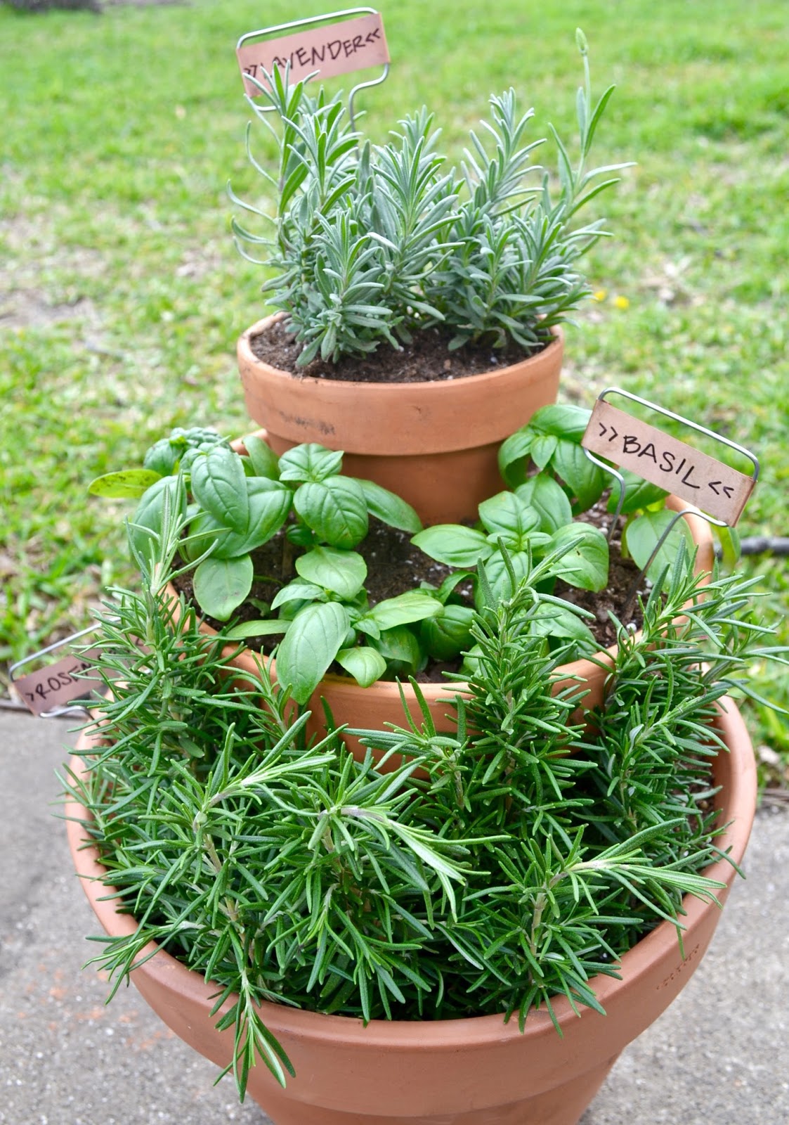 wonderfully made: DIY diaries | three tier herb garden