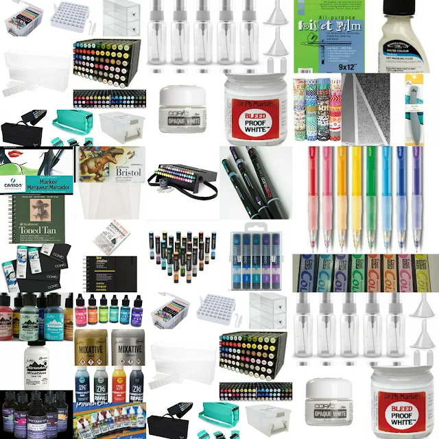 Recommended marker supplies for alcohol marker enthusiasts, gifts for marker artists, gifts for alcohol marker users, gifts for artists, gifts for crafters