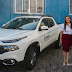 Prefeita Nilza Simas entrega novo veículo para o Departamento de Iluminação Pública