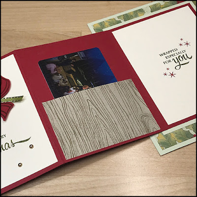 Make the holidays sweet with this fun and easy fancy z-fold gift card holder!