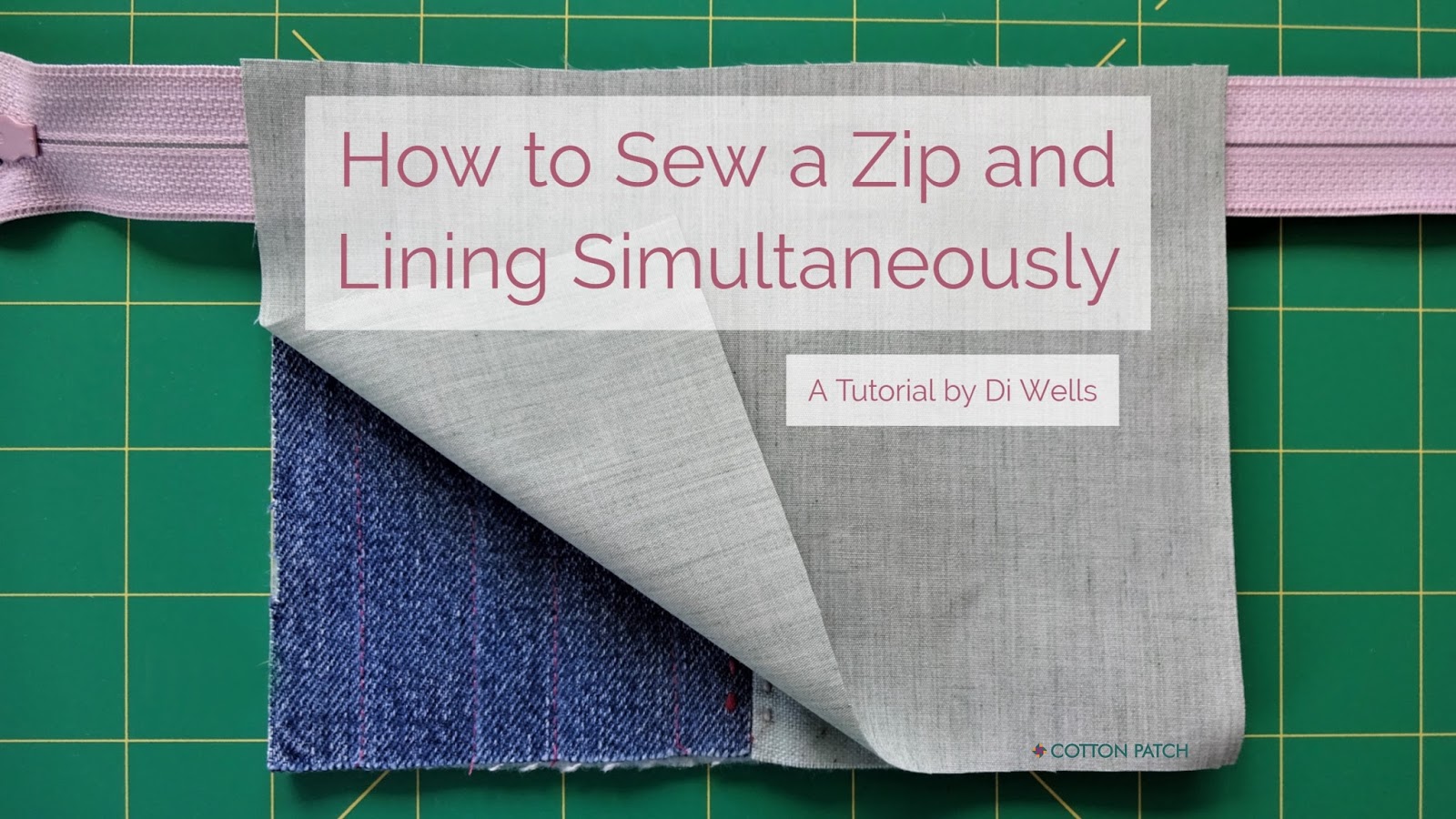 How to Sew a Zip and Lining Simultaneously